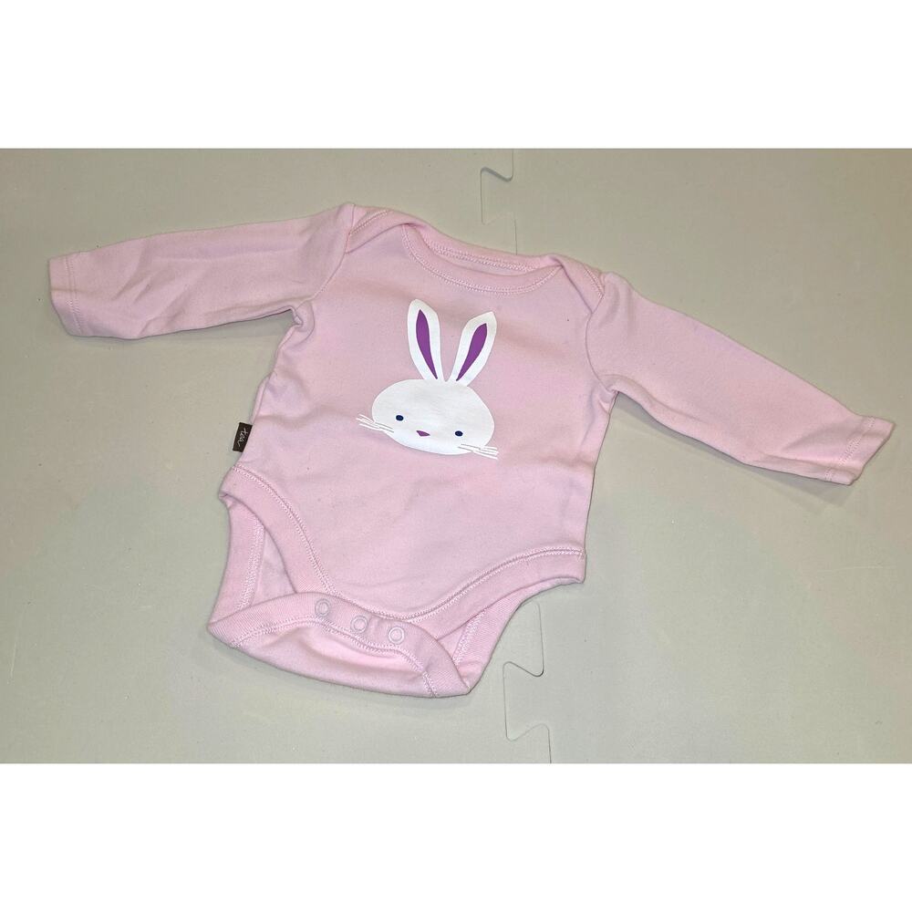 NWOT tea‎ collection- First Easter bunny, pink long sleeve bodysuit size Newborn